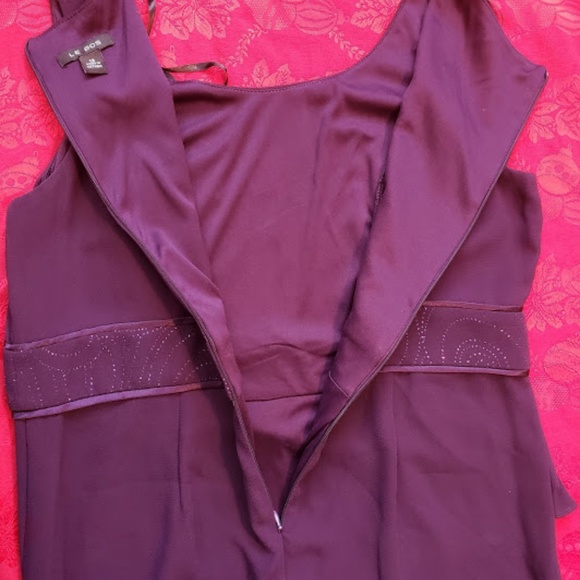 Le Bos Trim Tiered Hem Glitter Band Jacket Dress - Picture 4 of 8